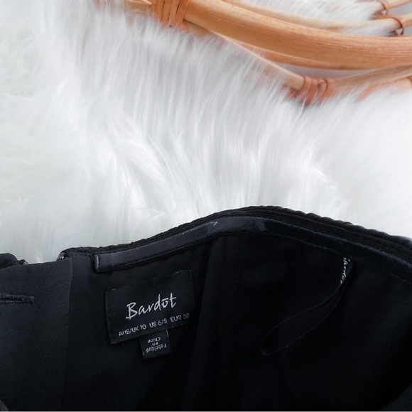 Bardot Strapless Iridescent Polka Dot Mini Length  Dress Corset Front US 6 - Picture 8 of 15